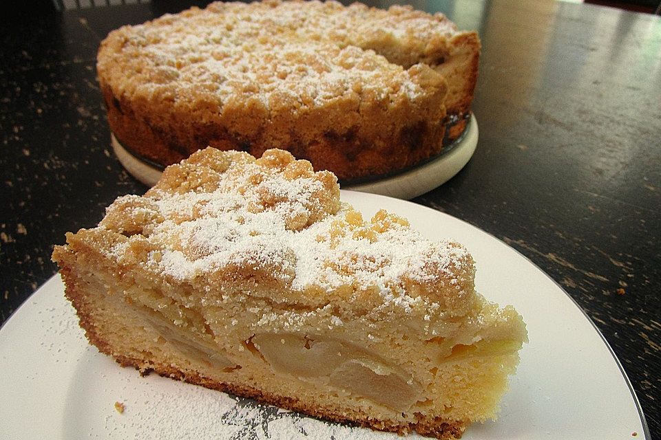 Apfelkuchen mit Streuseln