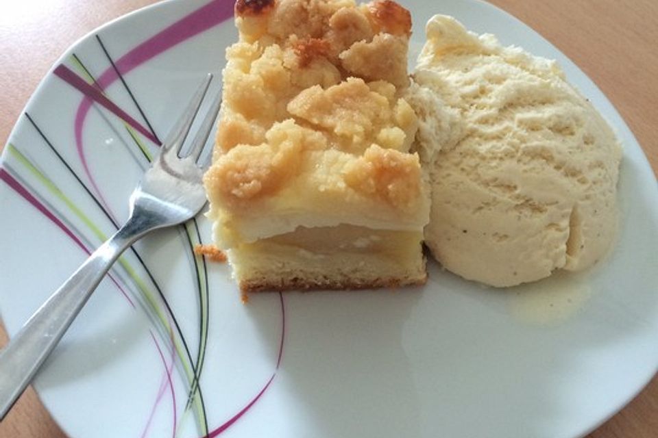 Apfelkuchen mit Streuseln