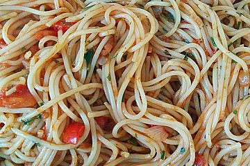 Mangold-Gemüse-Spaghetti
