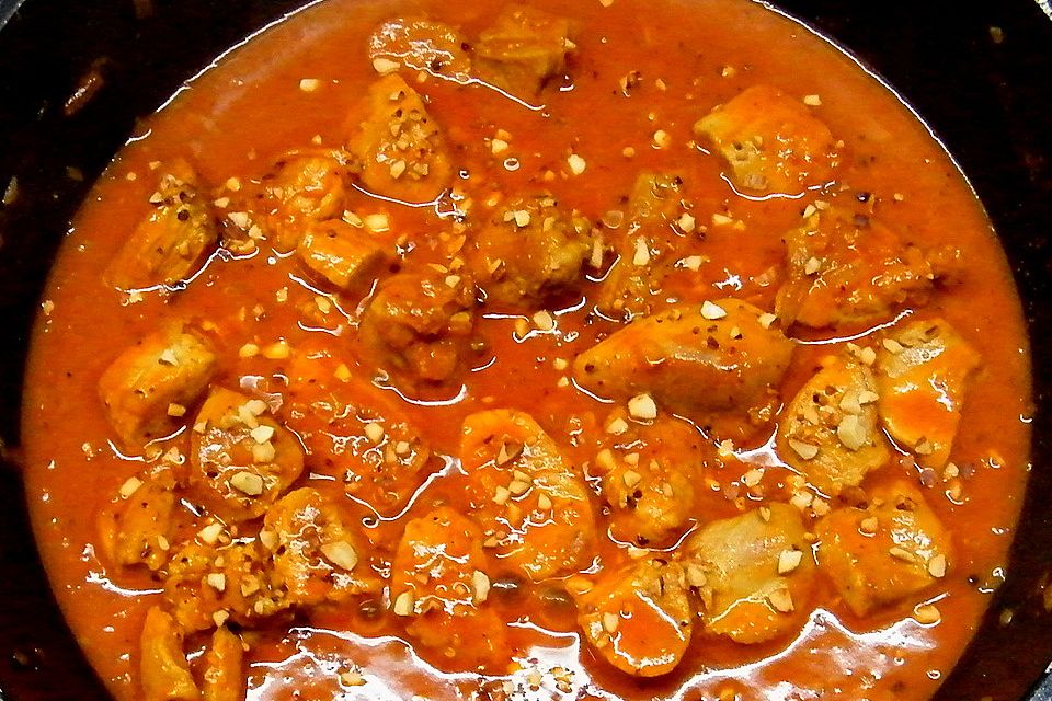 Putencurry mit Mandarinen