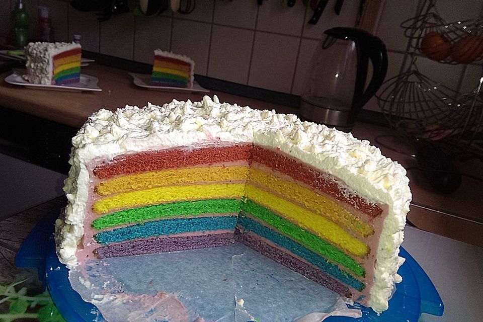 Regenbogen-Torte