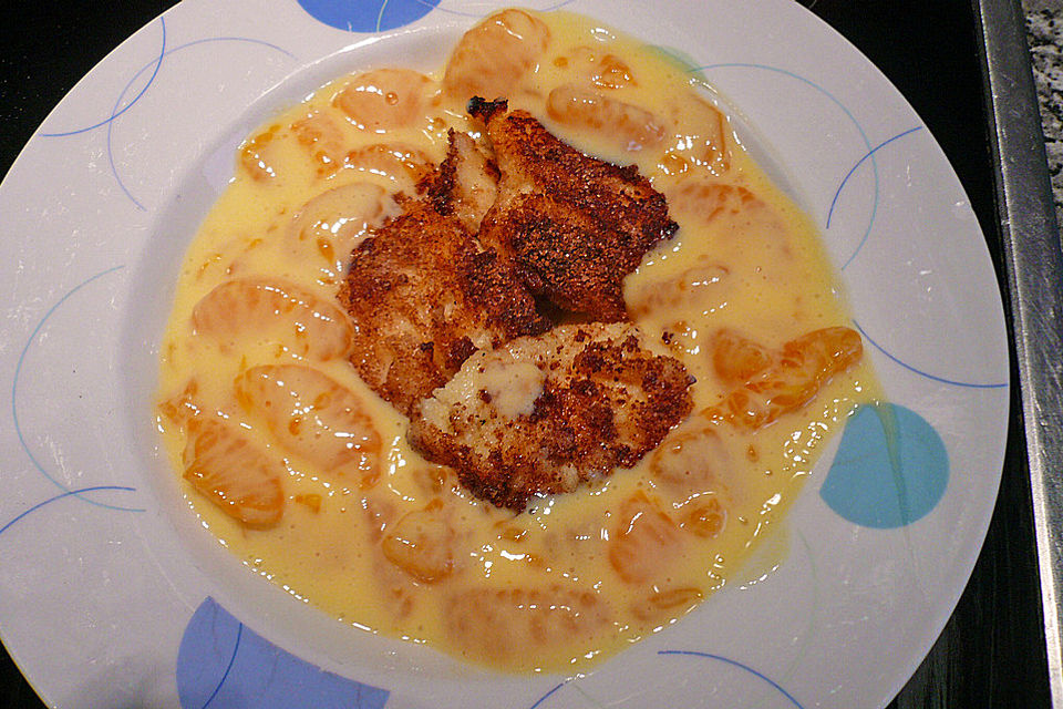 Grießnocken mit Vanillesauce