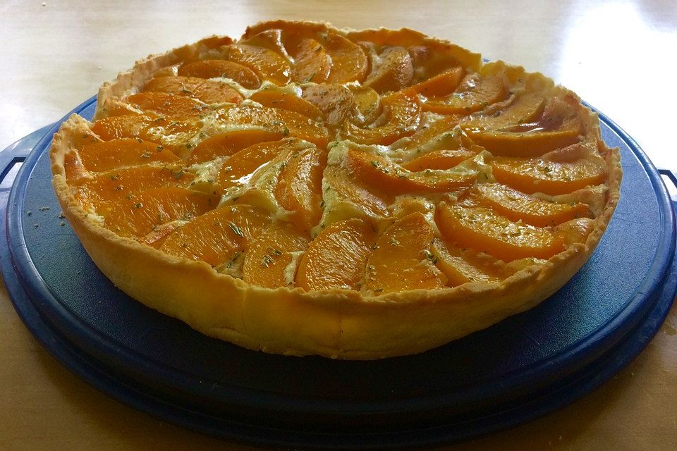 Pfirsich-Ricotta-Tarte