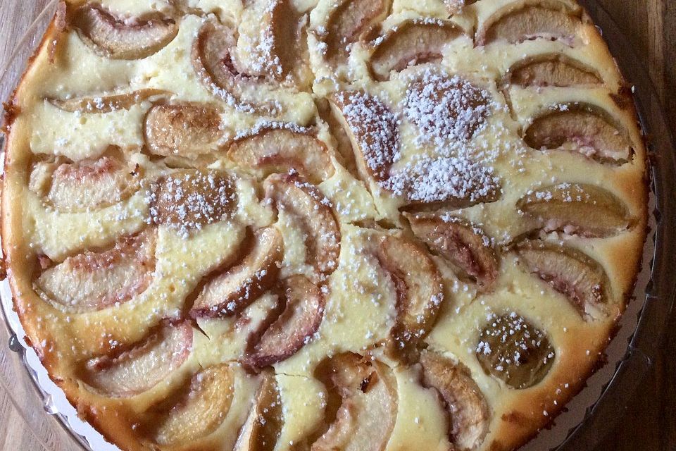 Pfirsich-Ricotta-Tarte