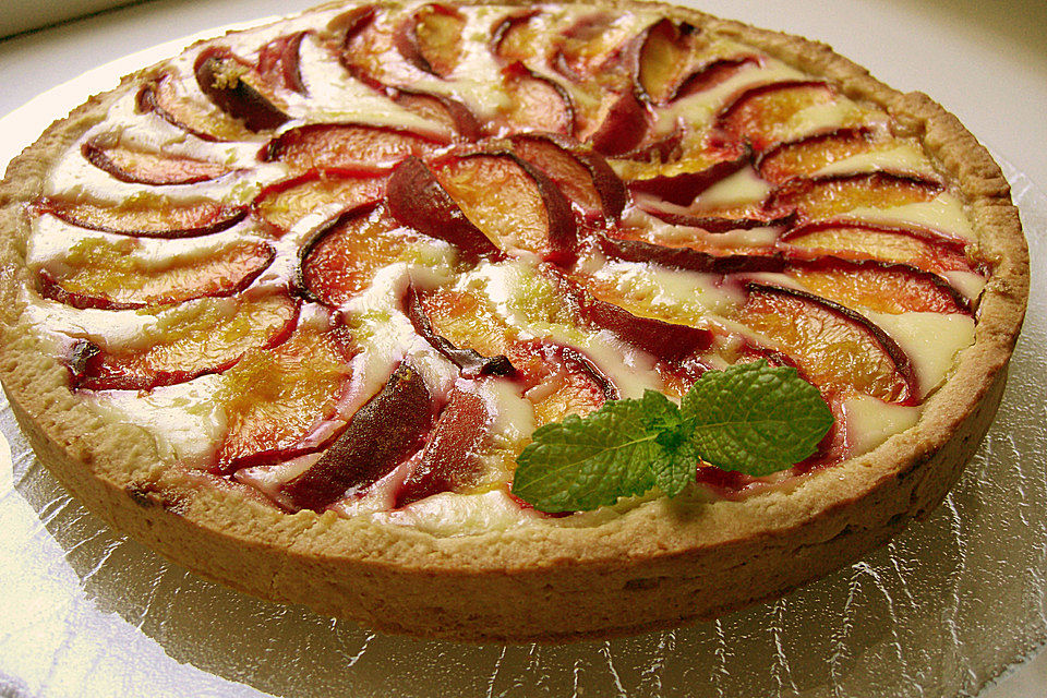 Pfirsich-Ricotta-Tarte