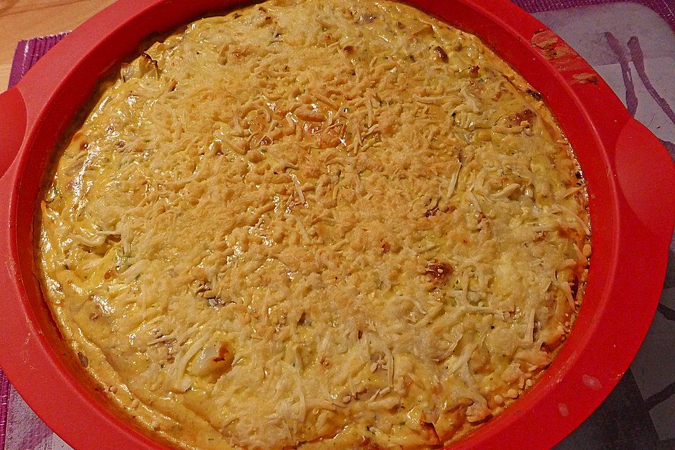 Bodenlose Quiche mit Blumenkohl