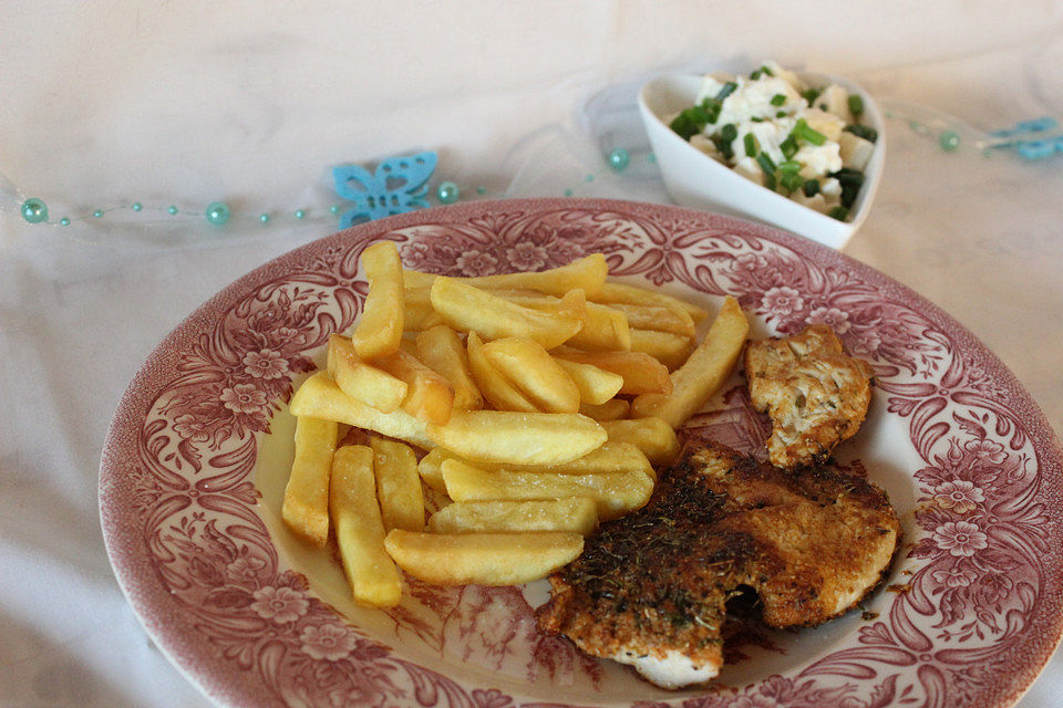 Schnitzel in Gewürzkruste