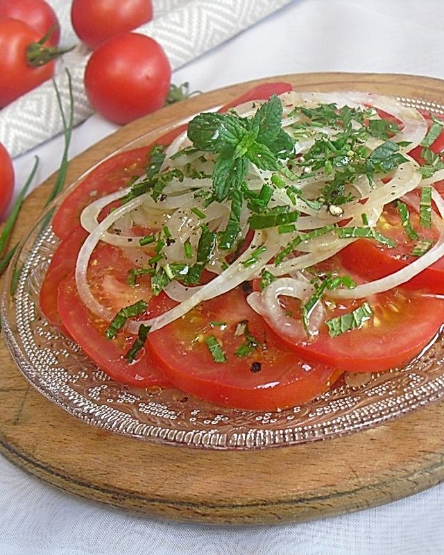 Amerikanischer Tomatensalat aus New Orleans, Louisiana