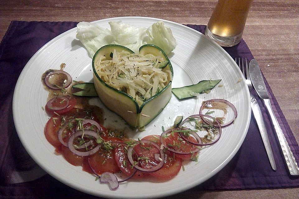 Zucchetti - Spaghetti mit Zitronen und Meersalz