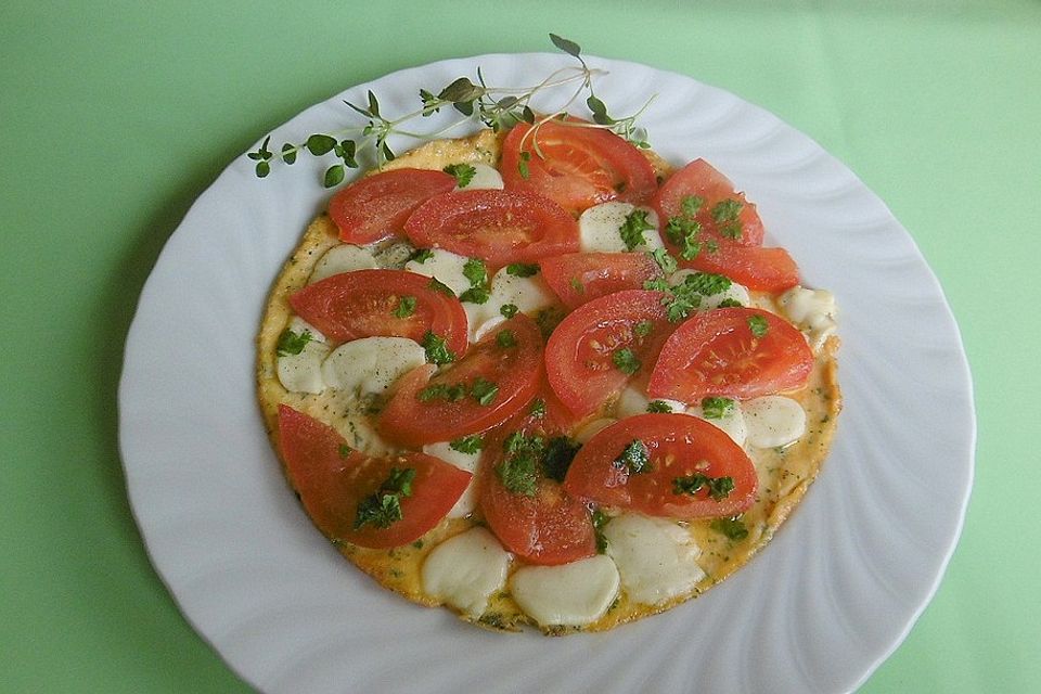 Tomaten-Mozzarella-Omelette