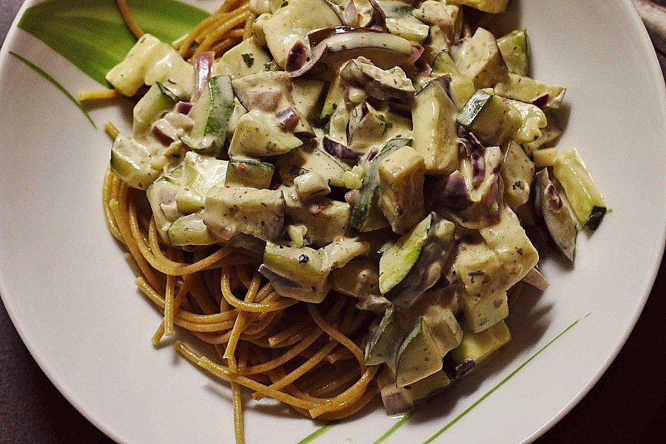 Zucchinisauce für Pasta oder als Beilage Zucchinisauce für Pasta oder als Beilage