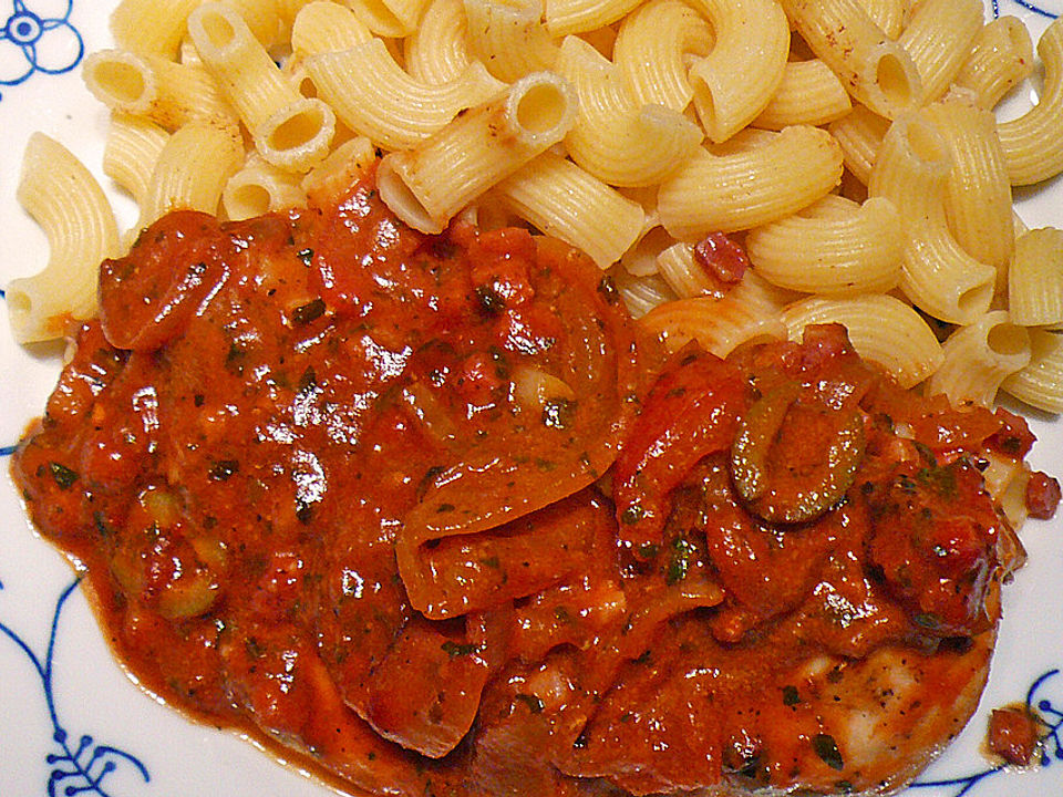 Huhn in Tomaten- Basilikum-Sauce von binchen59| Chefkoch