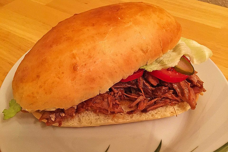 Pulled Pork, zarter Schweinebraten aus dem Ofen - fast original, nur ohne Grill