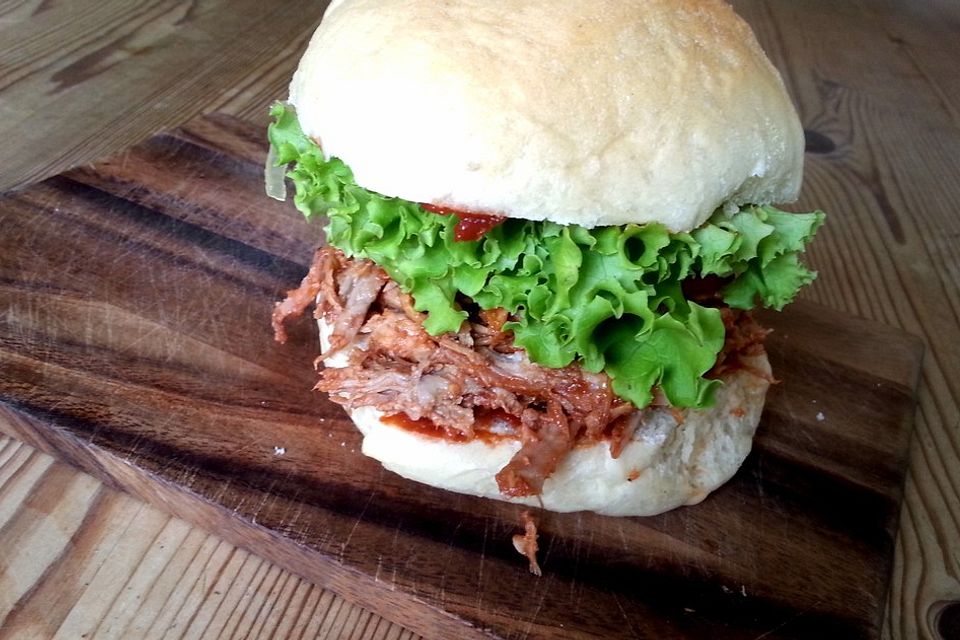 Pulled Pork, zarter Schweinebraten aus dem Ofen - fast original, nur ohne Grill