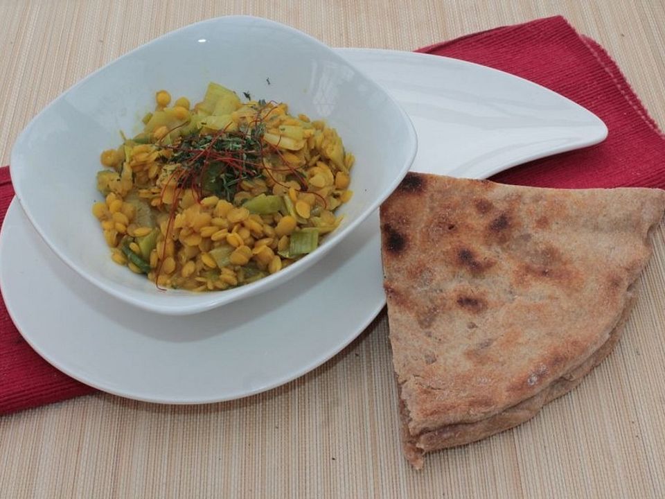 Zwiebel-Dal mit gelben Linsen von Käsekuchenboden| Chefkoch
