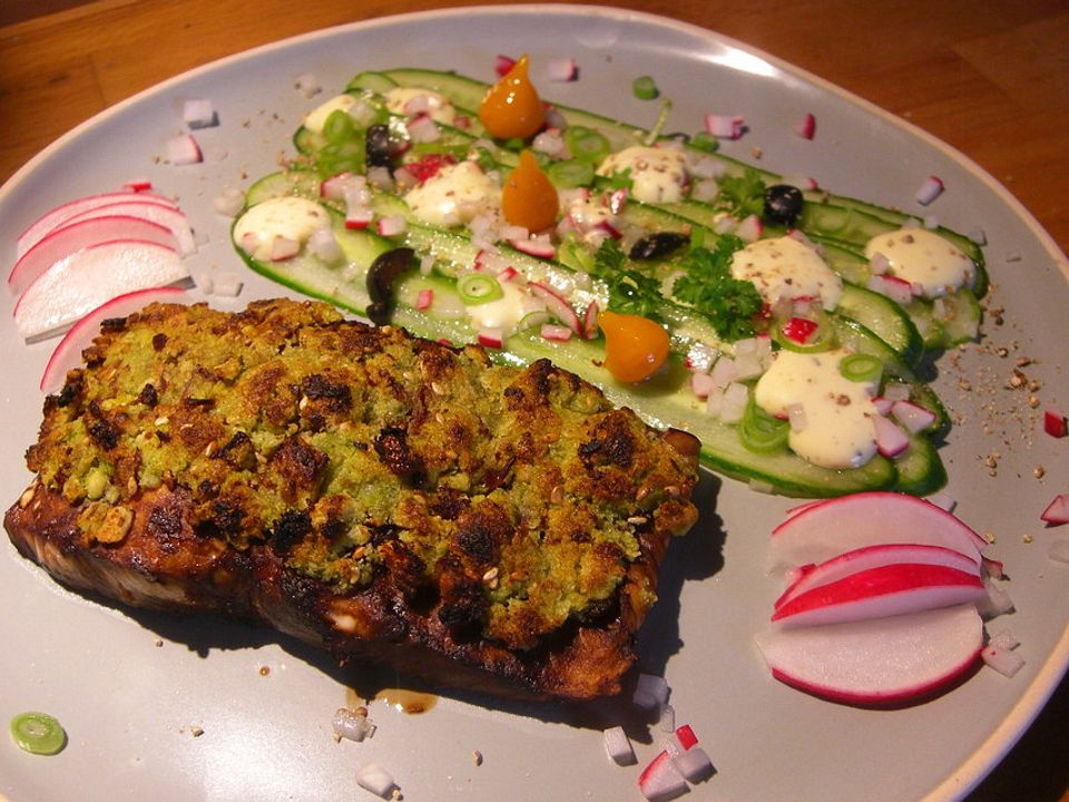 Zander mit Chorizo-Kräuterkruste von Finntina | Chefkoch