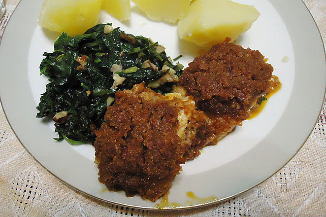Zander mit Chorizo-Kräuterkruste von Finntina| Chefkoch