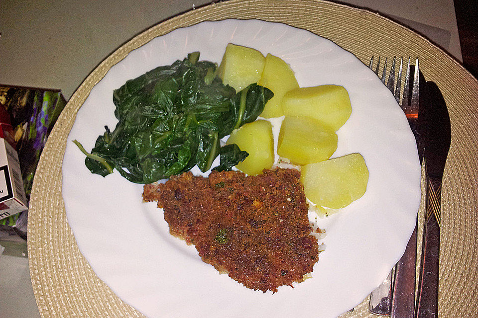 Zander mit Chorizo-Kräuterkruste