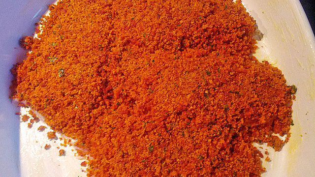 Zander mit Chorizo-Kräuterkruste von Finntina