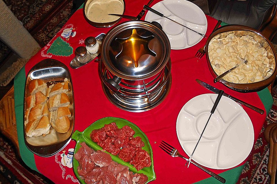 Fleischfondue à la Gabi