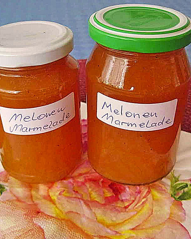 Melonenmarmelade mit Sekt