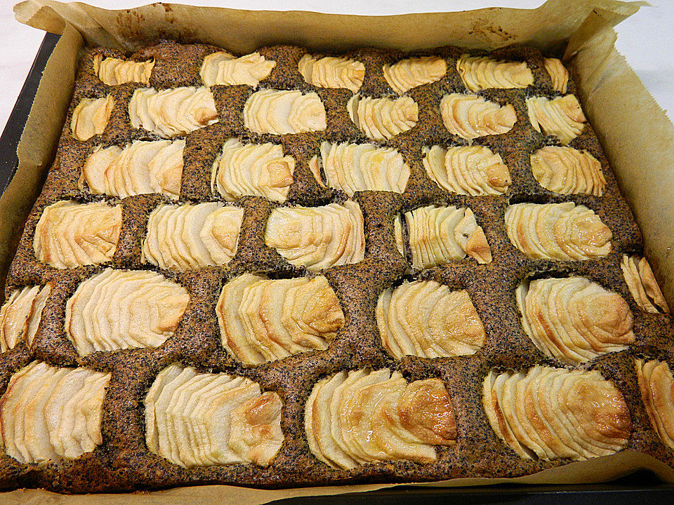 Mohnkuchen mit Äpfeln von angelika1m | Chefkoch