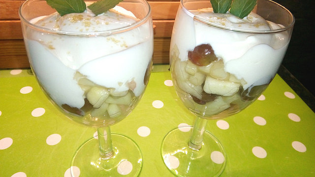Mojito-Joghurt auf Obstsalat von Hobbyköchin_RJ