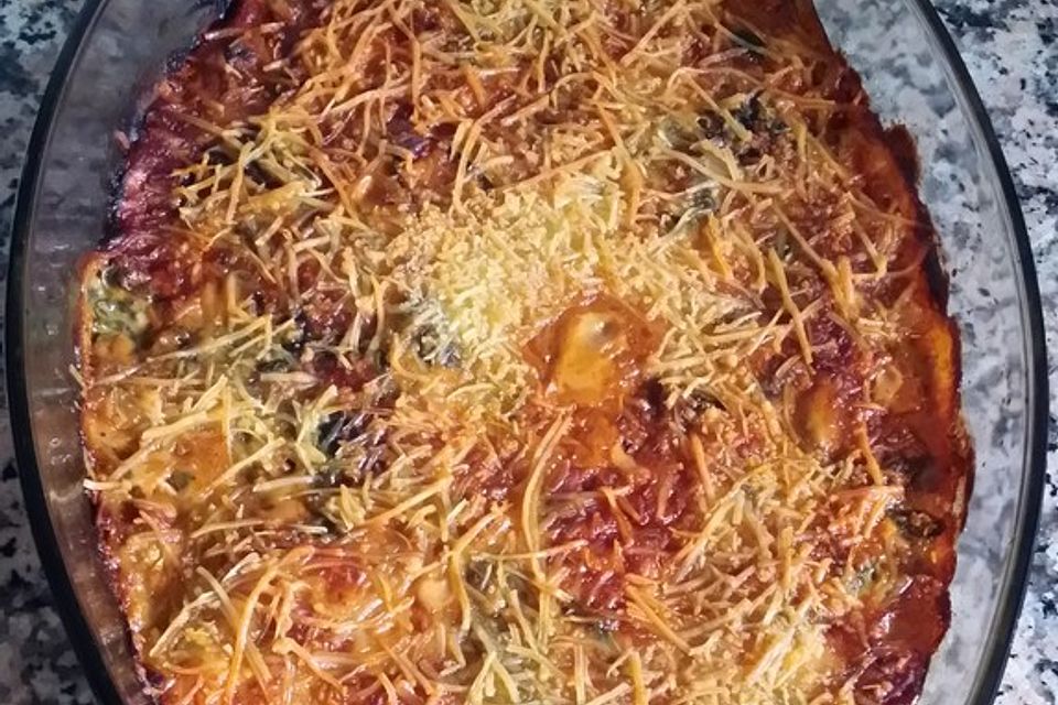 Zucchini-Spinat-Lasagne