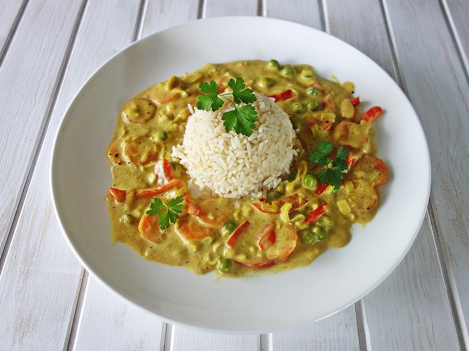 Reis mit Curry-Gemüse-Soße von Olf282| Chefkoch