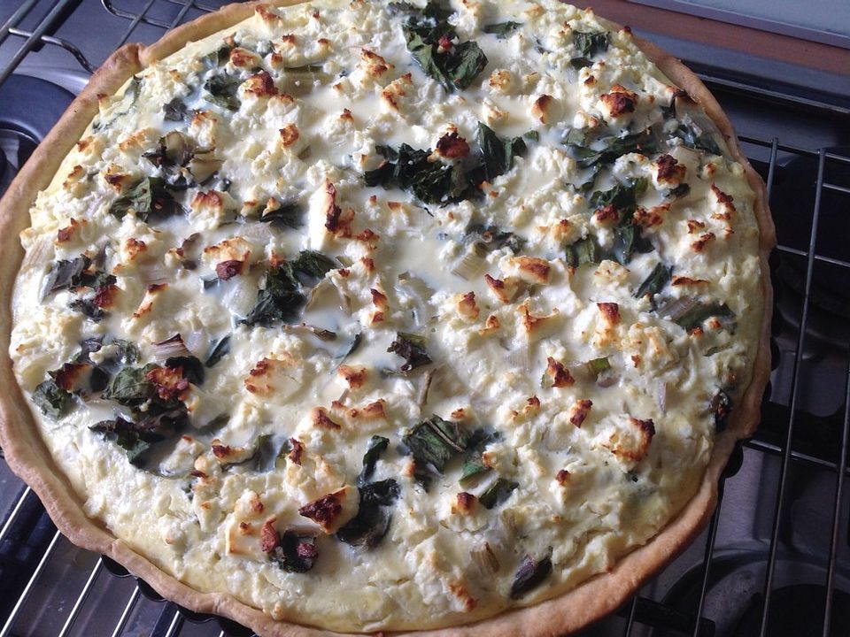 Zucchini-Mangold-Ziegenkäse Tarte von _Hele_| Chefkoch