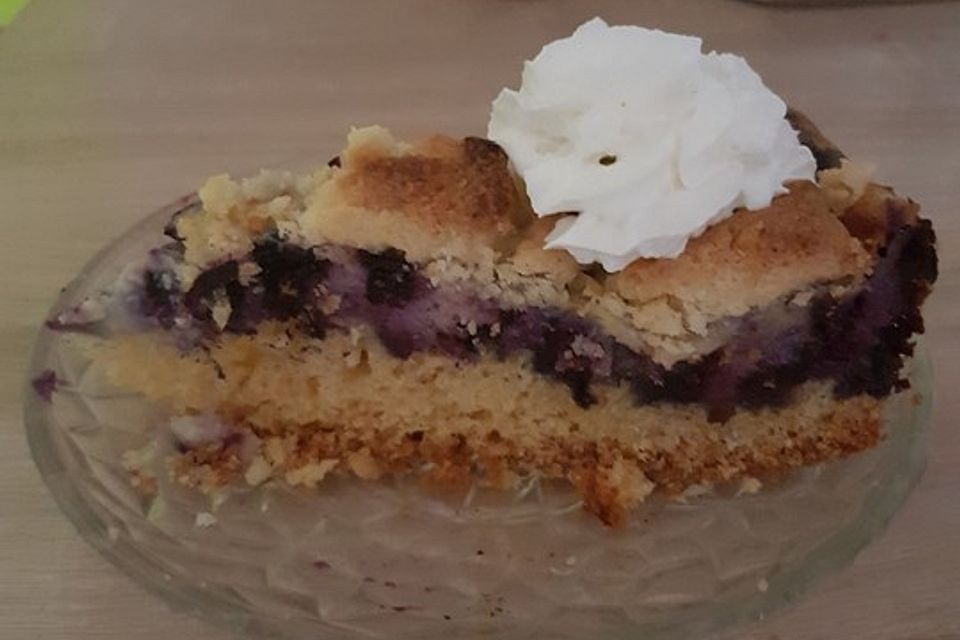 Heidelbeer-Pudding-Kuchen