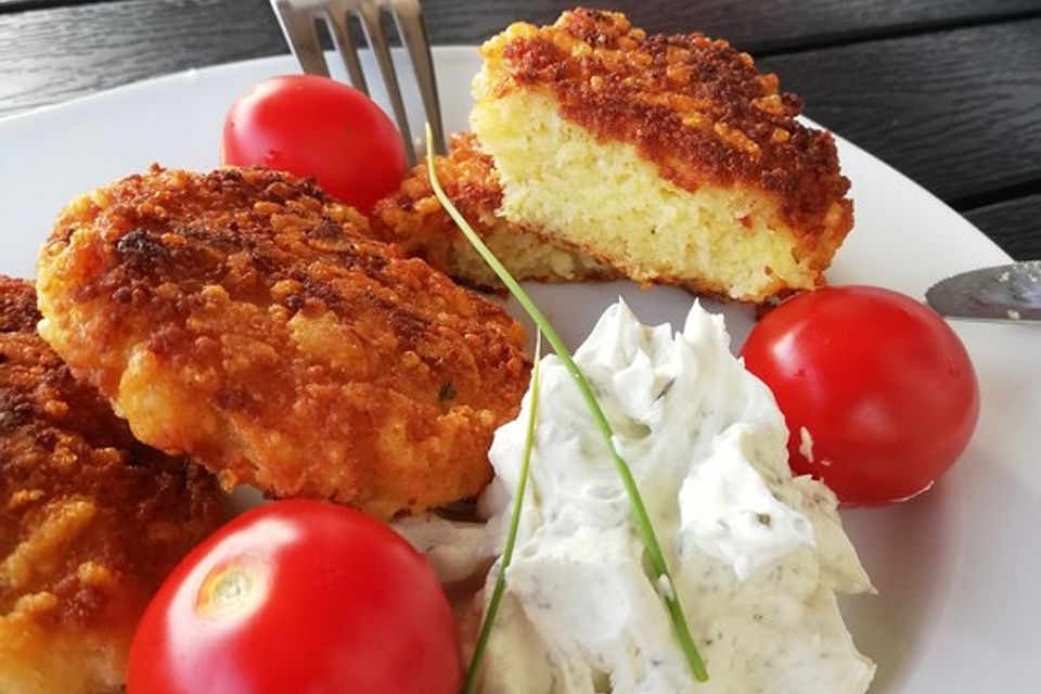 Couscous-Bratlinge mit Käse Couscous-Bratlinge mit Käse