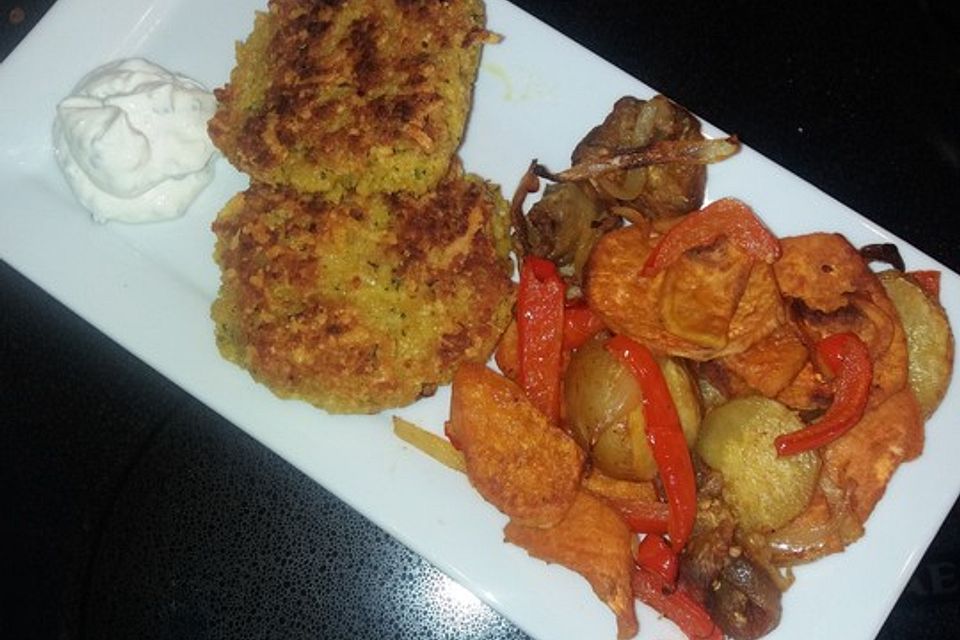 Couscous-Bratlinge mit Käse Couscous-Bratlinge mit Käse
