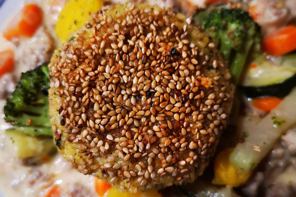 Couscous-Bratlinge mit Käse Couscous-Bratlinge mit Käse