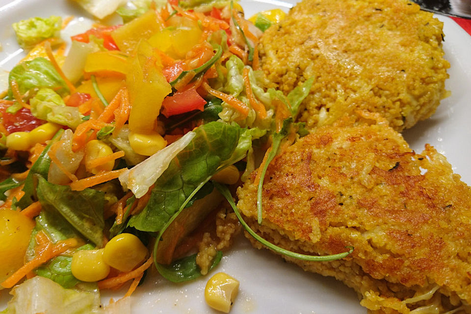 Couscous-Bratlinge mit Käse Couscous-Bratlinge mit Käse