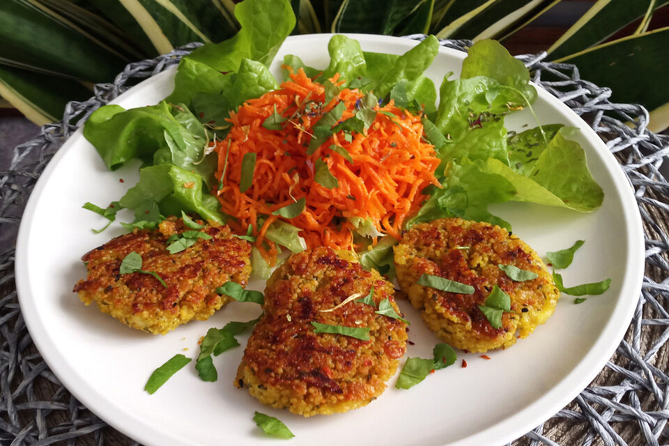 Couscous-Bratlinge mit Käse Couscous-Bratlinge mit Käse