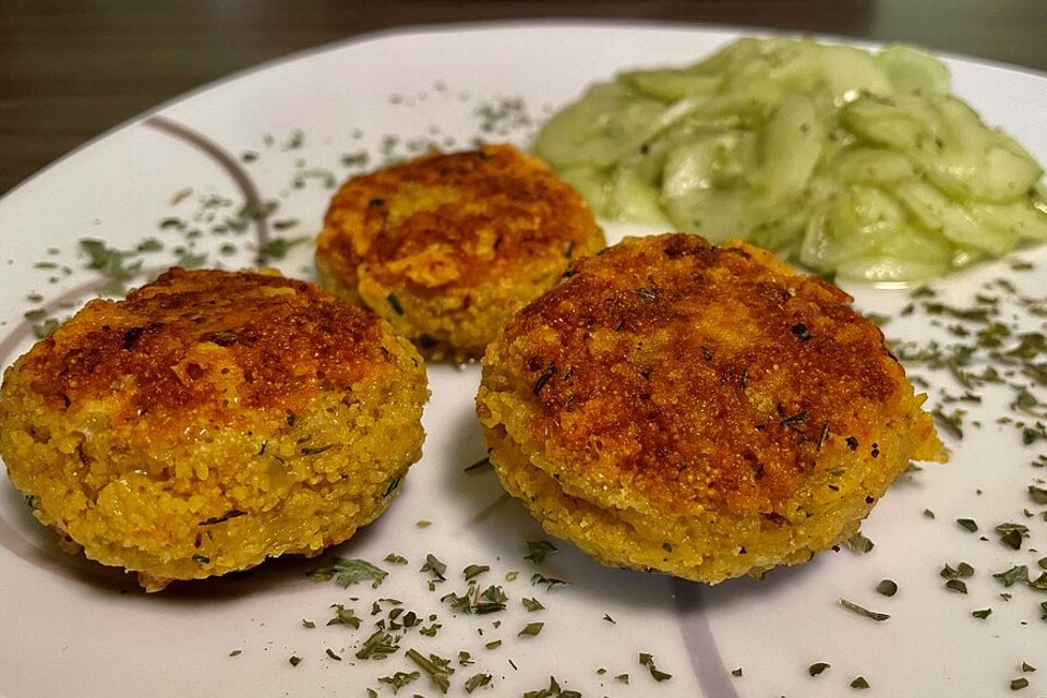 Couscous-Bratlinge mit Käse Couscous-Bratlinge mit Käse