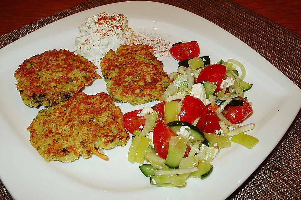 Couscous-Bratlinge mit Käse Couscous-Bratlinge mit Käse