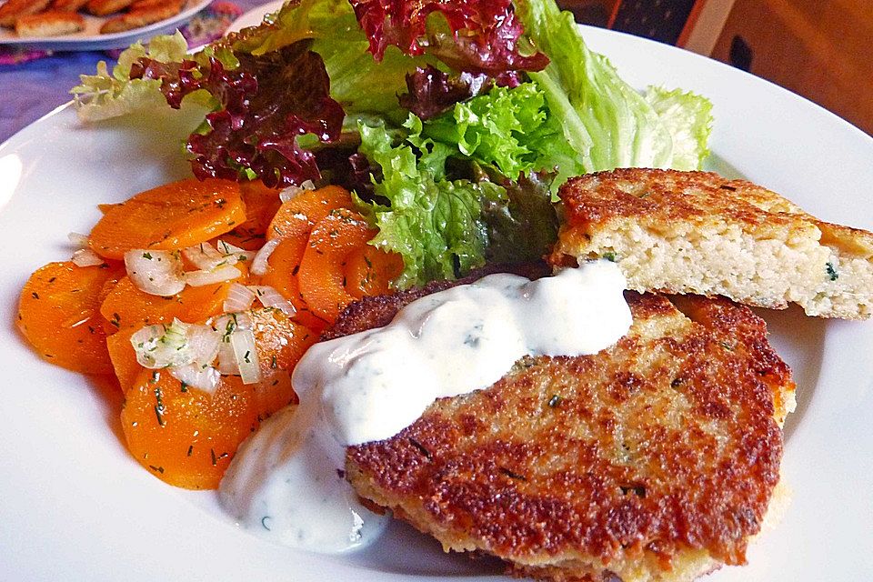 Couscous-Bratlinge mit Käse Couscous-Bratlinge mit Käse