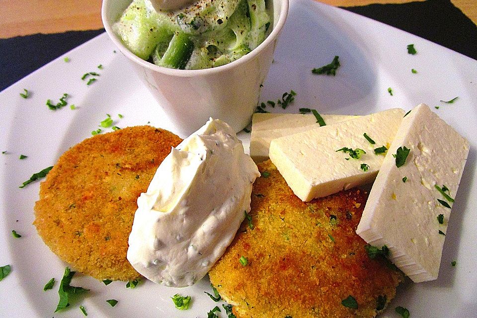 Couscous-Bratlinge mit Käse Couscous-Bratlinge mit Käse