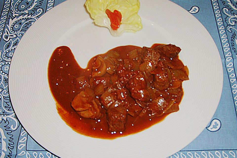 Rinderragout mit Schokolade