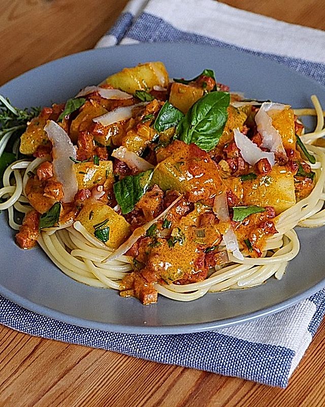 Spaghetti mit Galiamelone