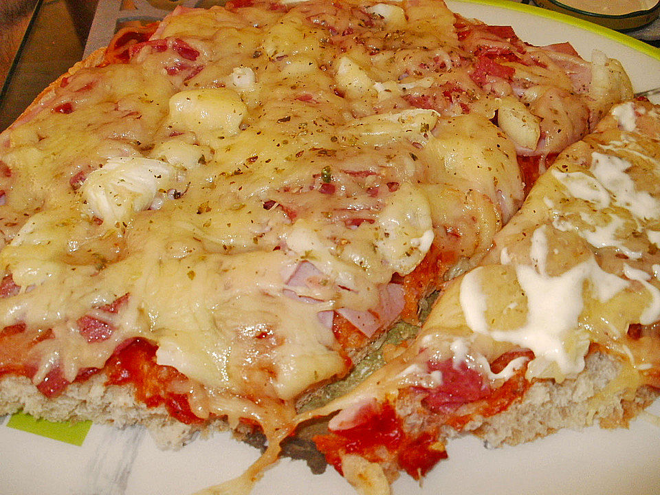 Fladenbrotpizza mit einem Hauch von Knoblauch von Cicik| Chefkoch