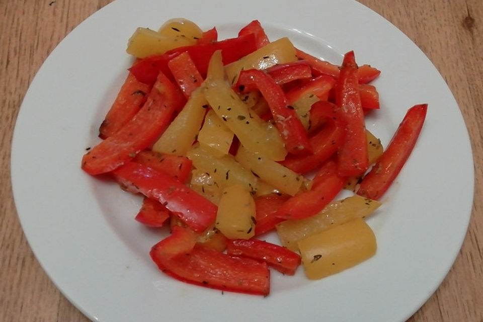 Mediterranes Paprika-Ofengemüse