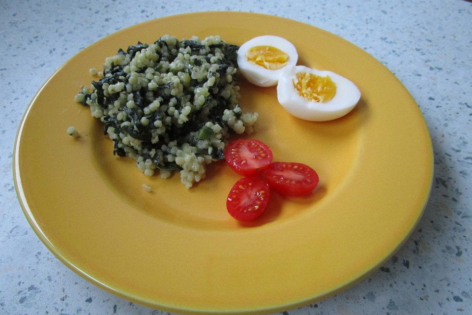 Spinat-Graupen-Risotto