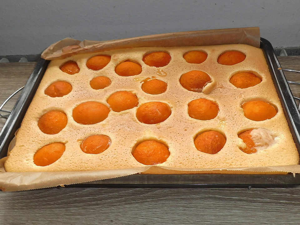 Aprikosenkuchen vom Blech| Chefkoch
