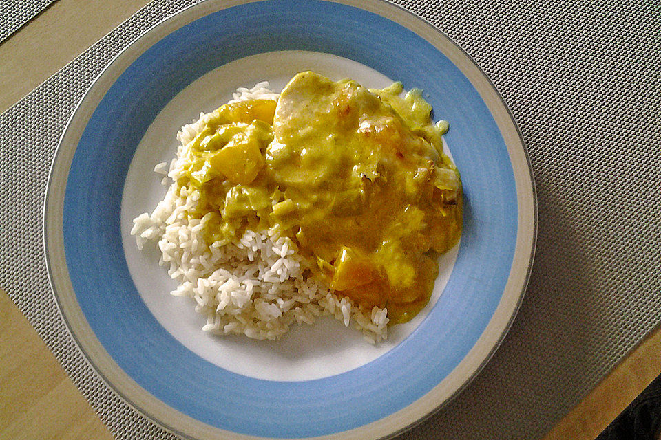 Aprikosen-Curry-Schnitzel