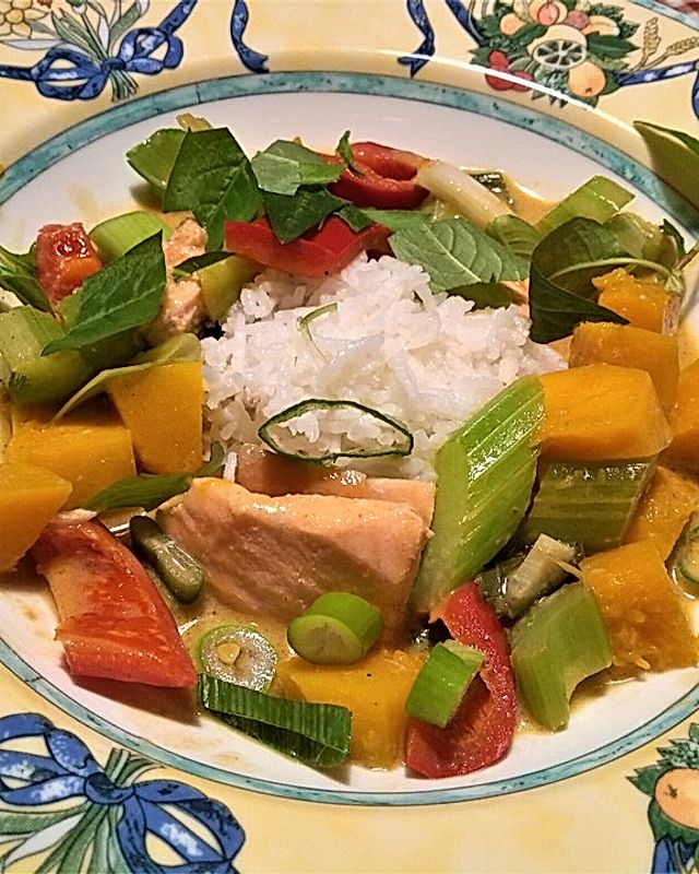 Kürbis - Fisch - Curry