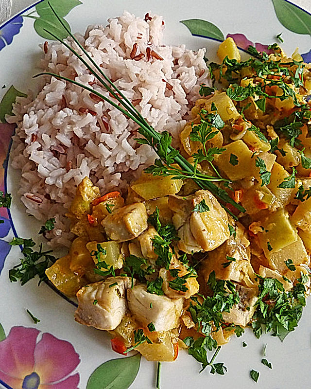 Kürbis - Fisch - Curry