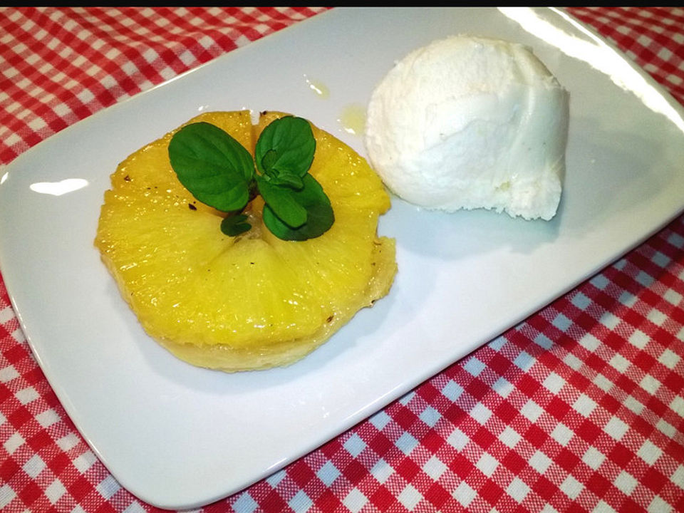 Mini-Ananas-Tarte mit Eis von Eifelköchin95| Chefkoch